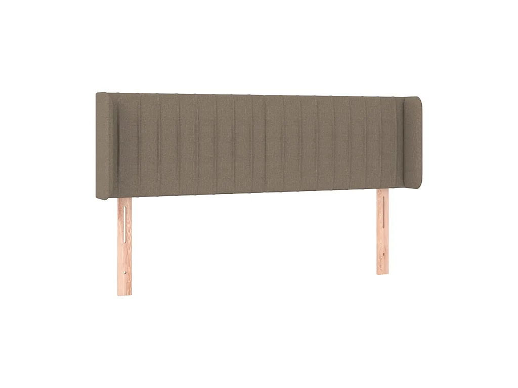 Tête de lit avec oreilles Taupe 147x16x78/88 cm Tissu POI80760 BonneVie Meuble
