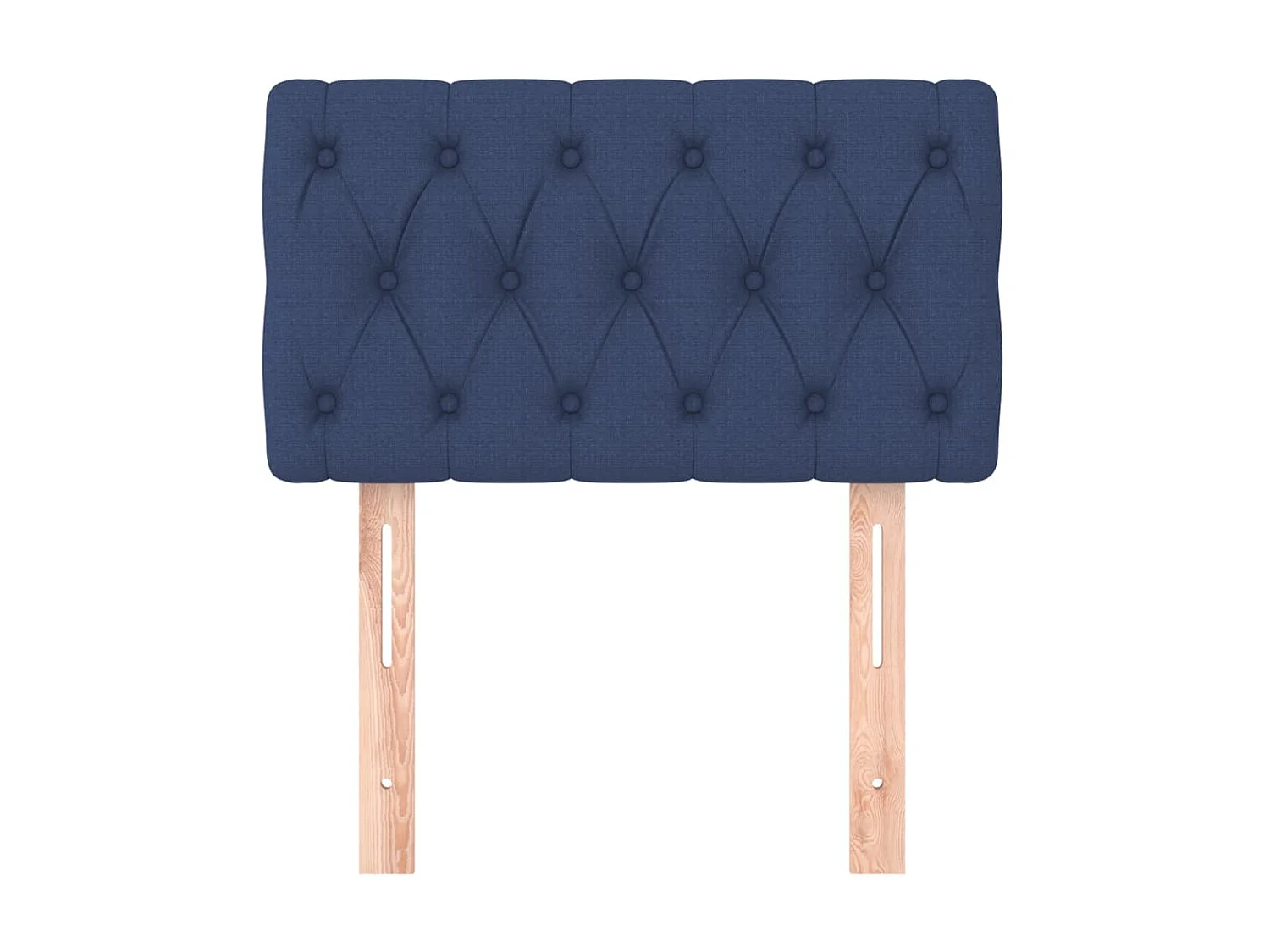 Cabecero de tela azul 80x7x78/88 cm ES44431