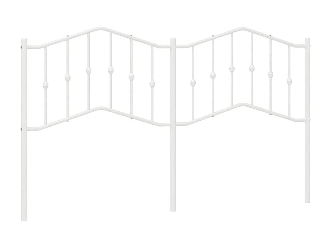 Hoofdbord 160 cm metaal wit NL331916
