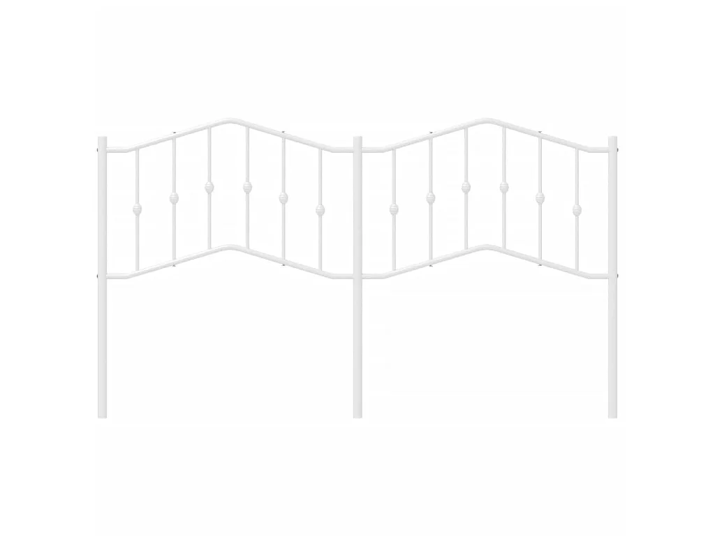 Hoofdbord 160 cm metaal wit NL331916