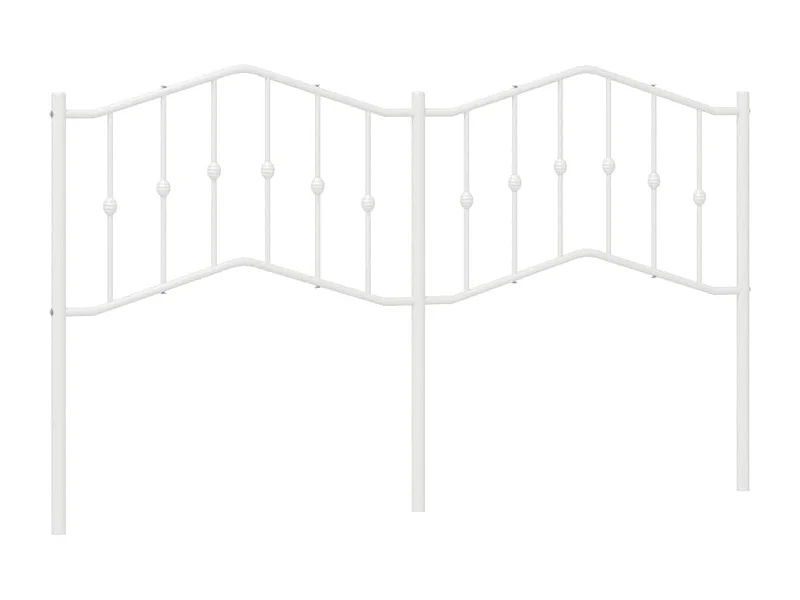 Tête de lit métal blanc 160 cm POI33557 BonneVie Meuble