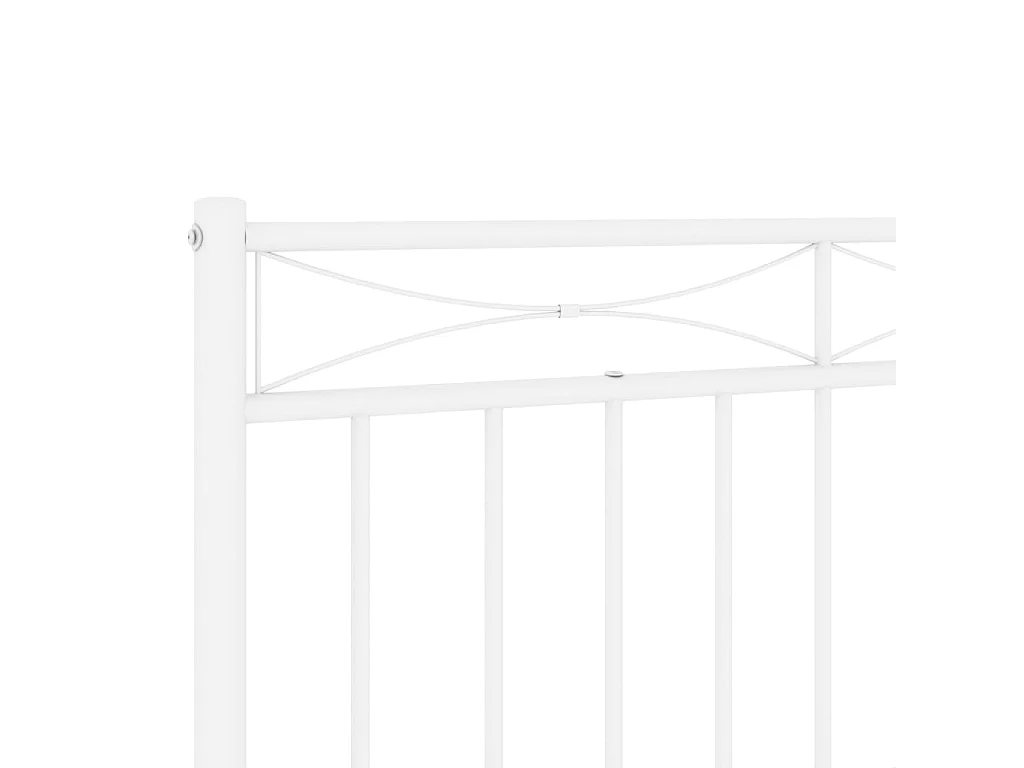 Tête de lit métal blanc 193 cm POI38553 BonneVie Meuble