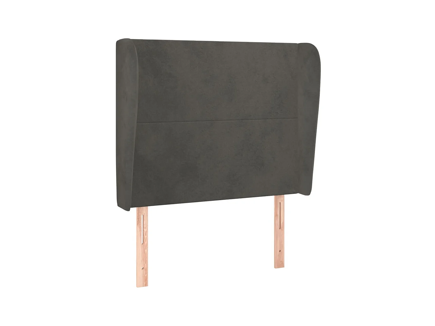 Tête de lit avec oreilles Gris foncé 93x23x118,128 cm Velours LWE35795 BonneVie Meuble