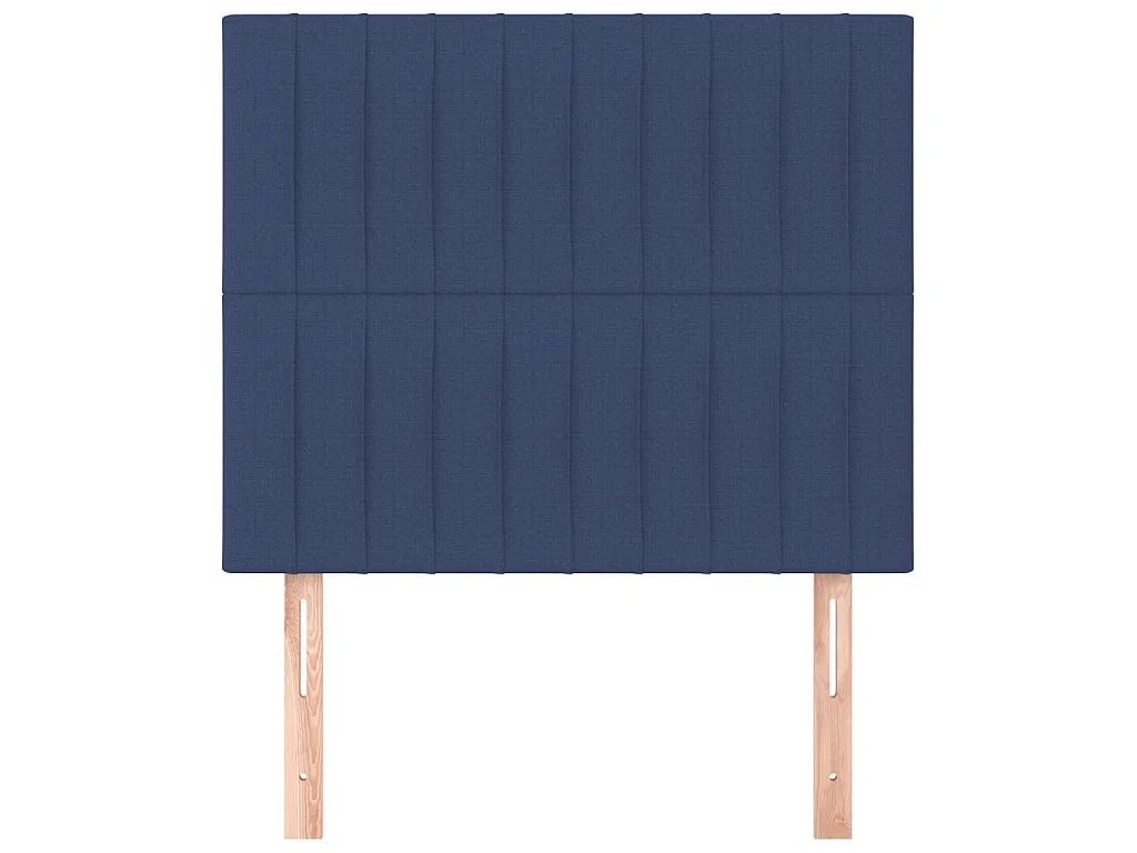 Cabeceros 2 unidades de tela azul 100x5x78/88 cm ES83942