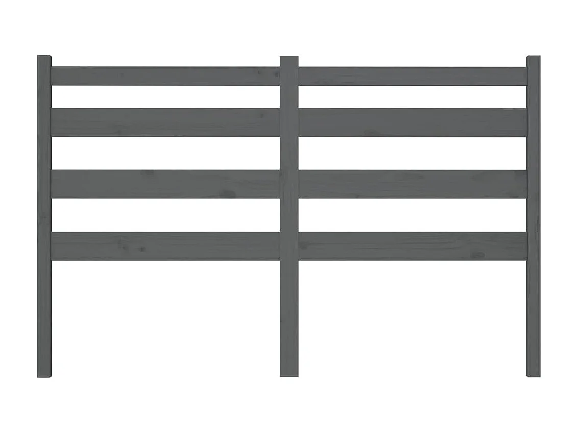Tête de lit Gris 166x4x100 cm Bois massif de pin POI15282 BonneVie Meuble