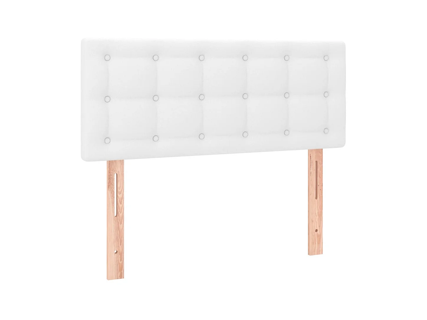 Tête de lit Blanc 80x5x78/88 cm Similicuir POI35541 BonneVie Meuble