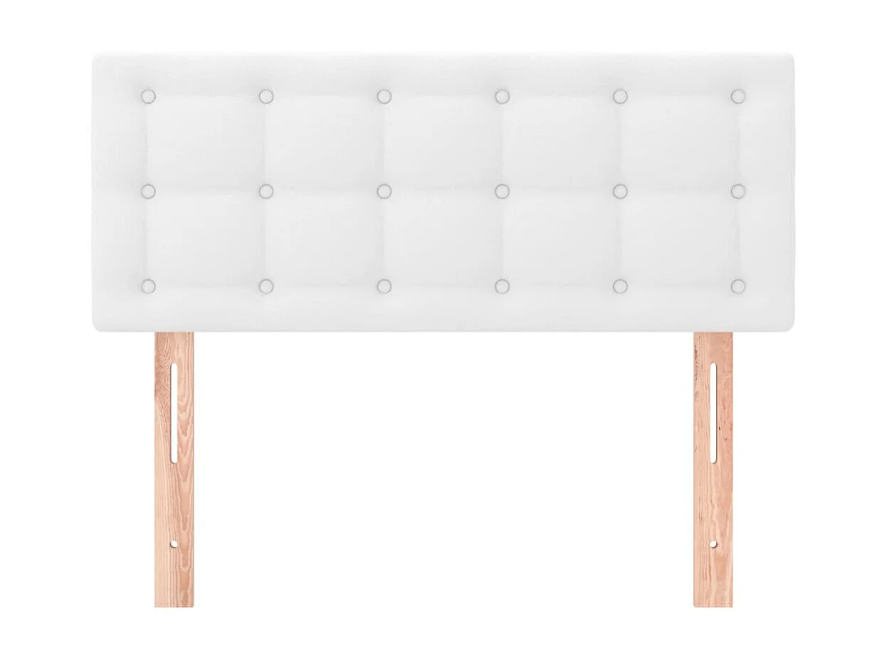 Tête de lit Blanc 80x5x78/88 cm Similicuir POI35541 BonneVie Meuble