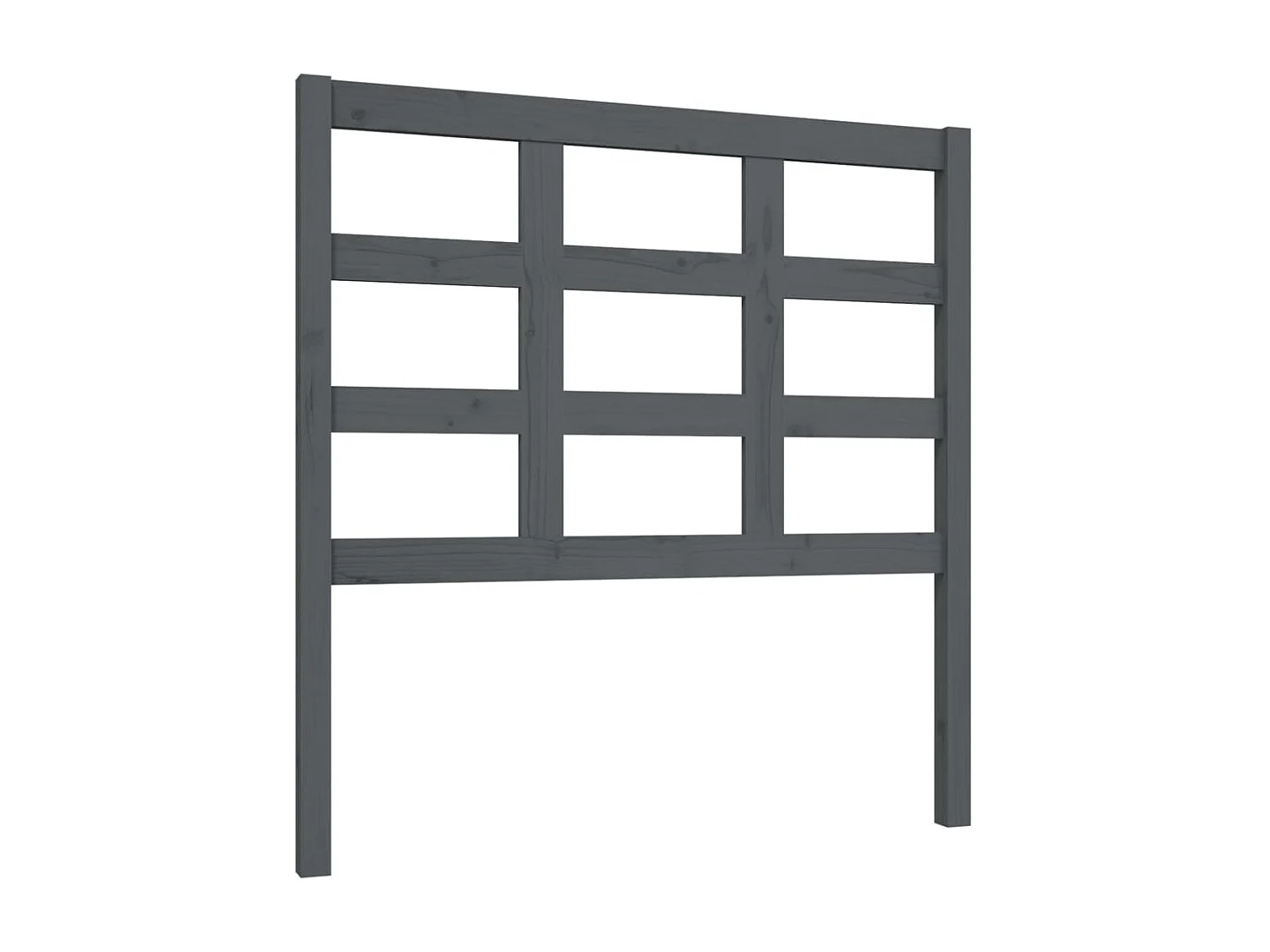 Tête de lit Gris 95,5x4x100 cm Bois massif de pin POI30601 BonneVie Meuble