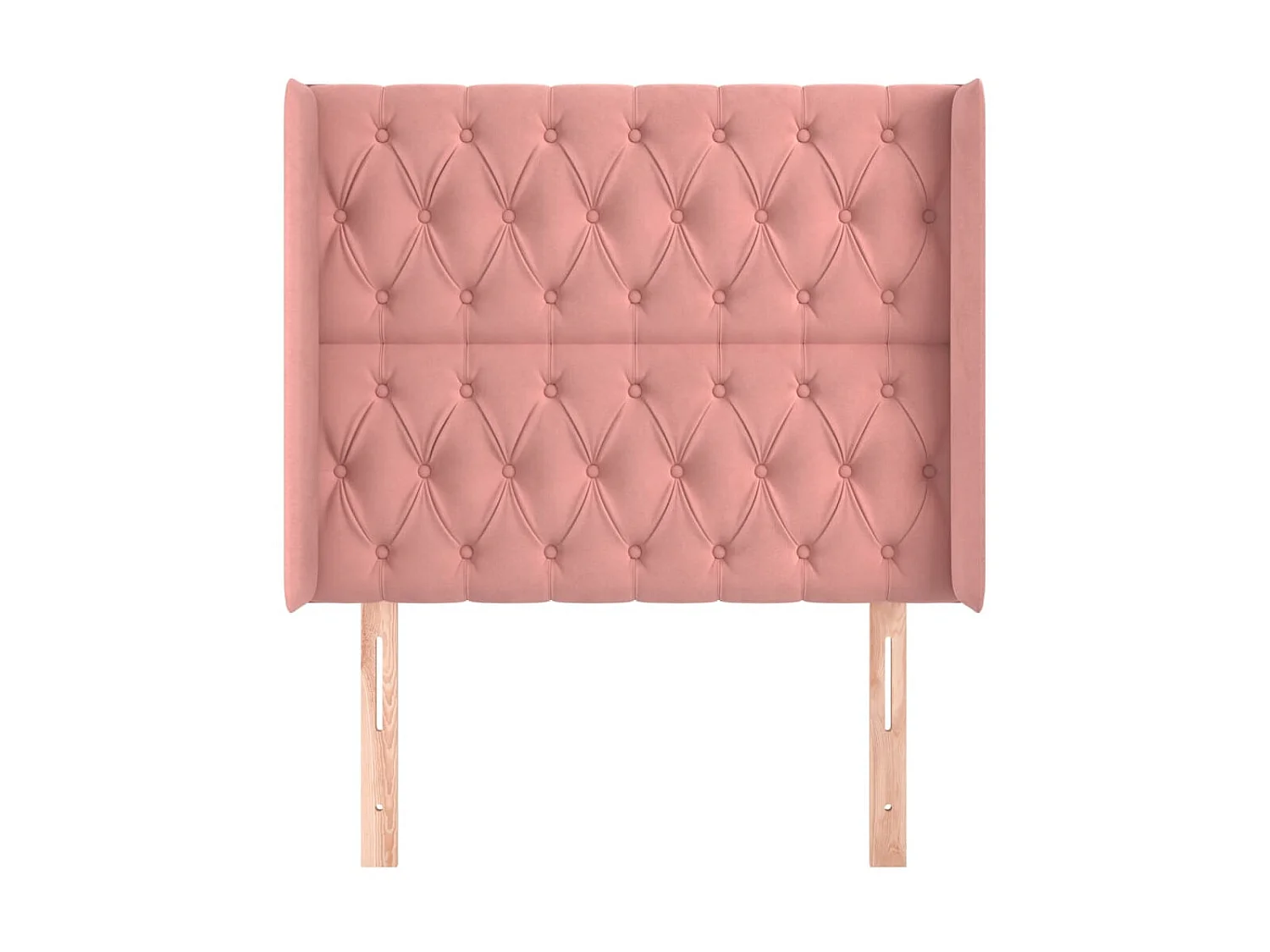 Tête de lit avec oreilles Rose 93x16x118,128 cm Velours LKC70413 BonneVie Meuble