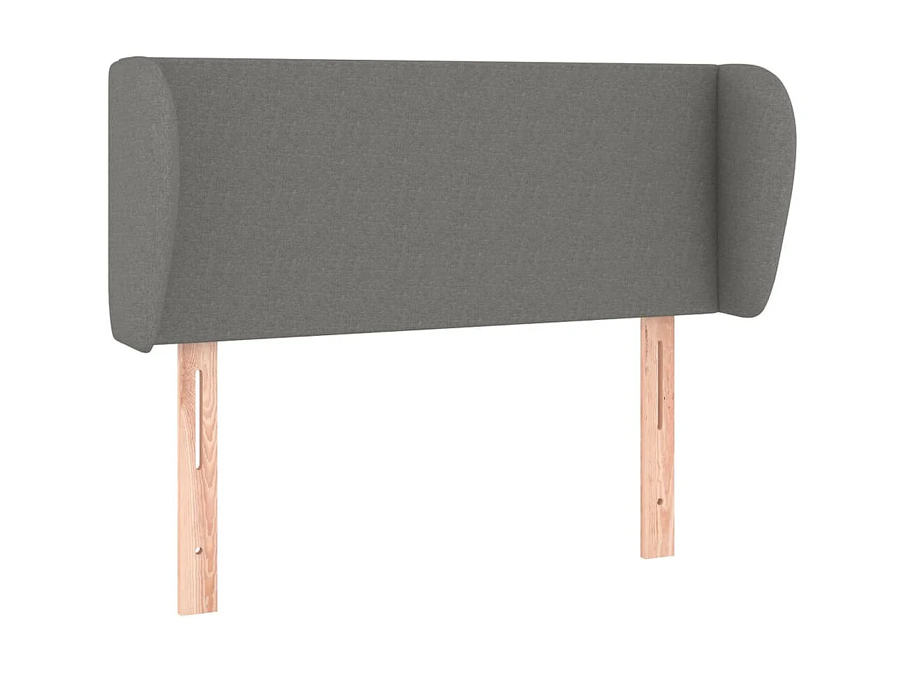 Tête de lit avec oreilles Gris foncé 83x23x78/88 cm Tissu POI65700 BonneVie Meuble