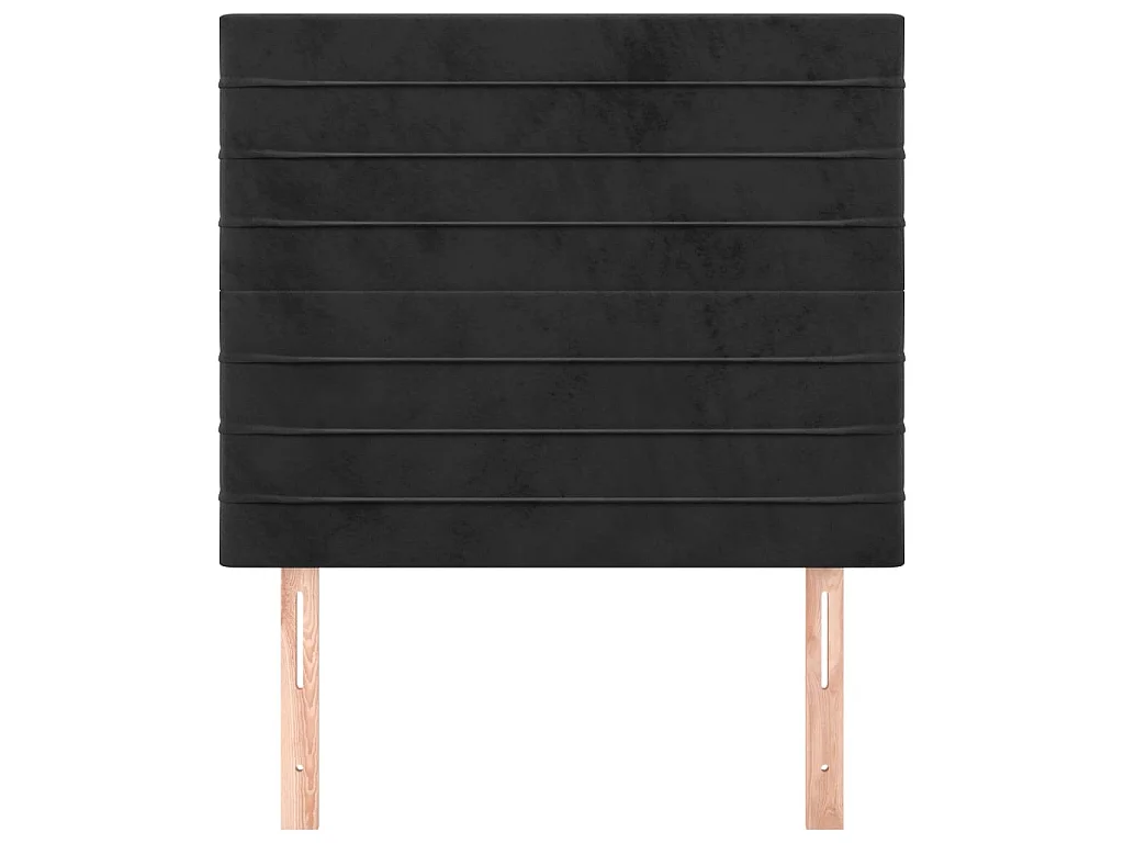 Têtes de lit 2 pcs Noir 90x5x78/88 cm Velours POI55389 BonneVie Meuble