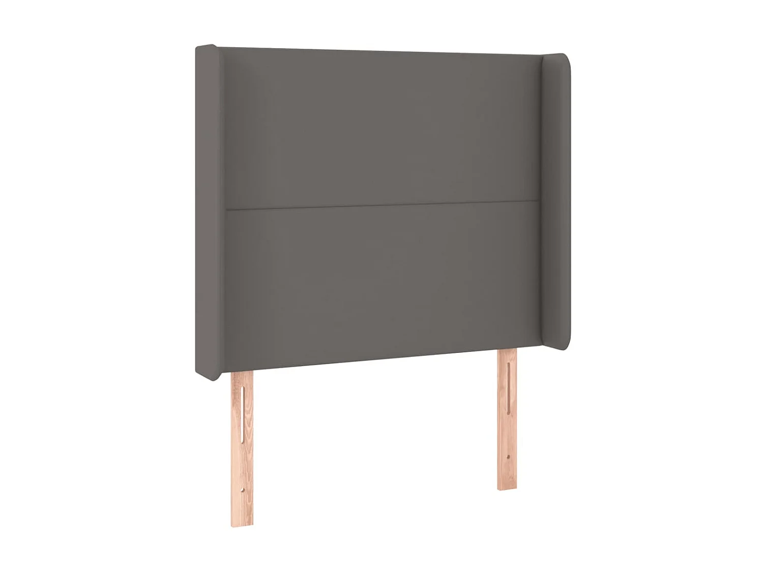 Hoofdbord LED 83x16x118/128 cm kunstleer grijs NL684858