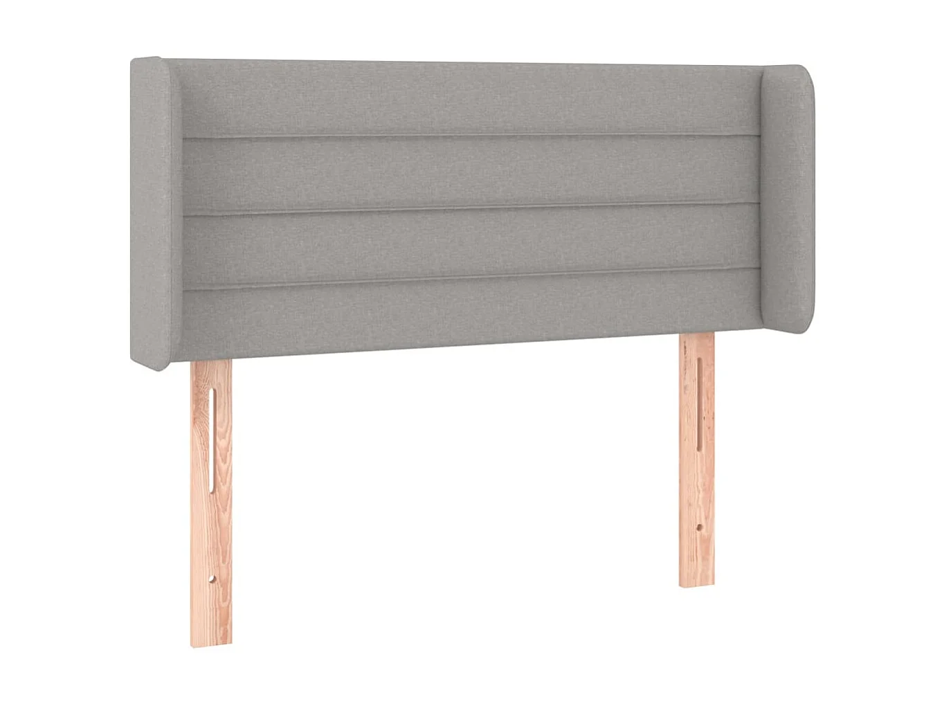 Tête de lit à LED Gris clair 93x16x78/88 cm Tissu POI57925 BonneVie Meuble
