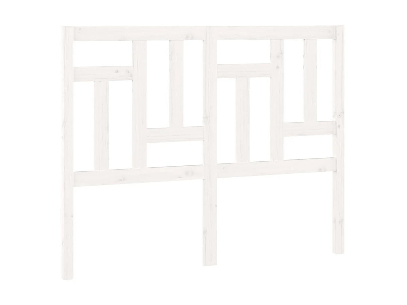 Hoofdbord 145,5x4x100 cm massief grenenhout wit NL930717