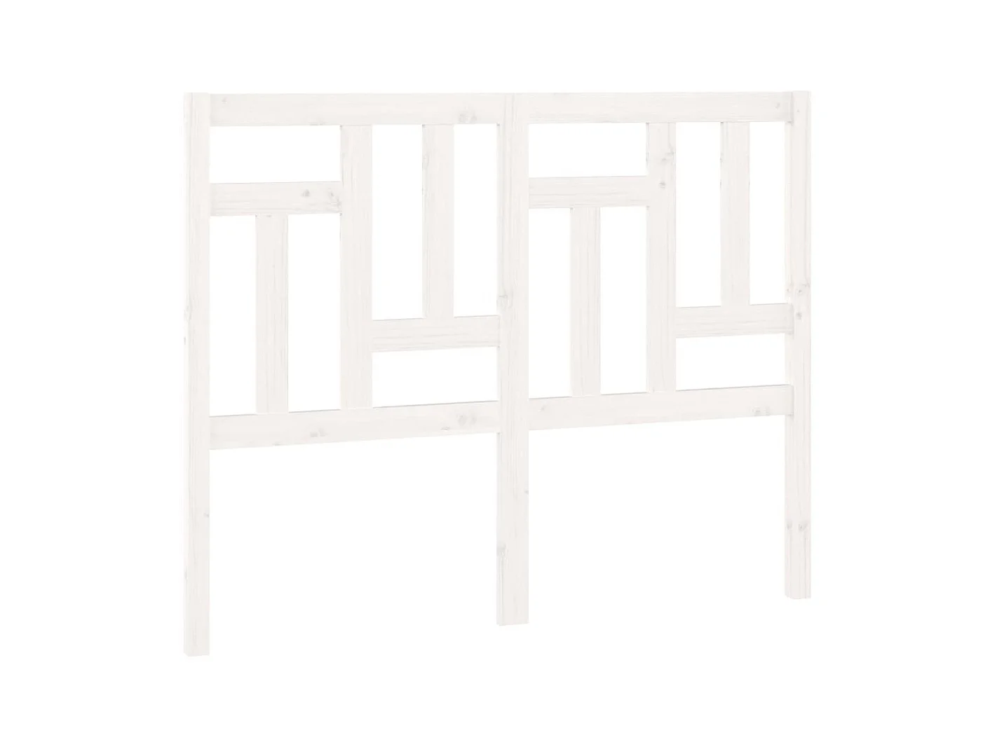 Tête de lit Blanc 145,5x4x100 cm Bois massif de pin POI12558 BonneVie Meuble