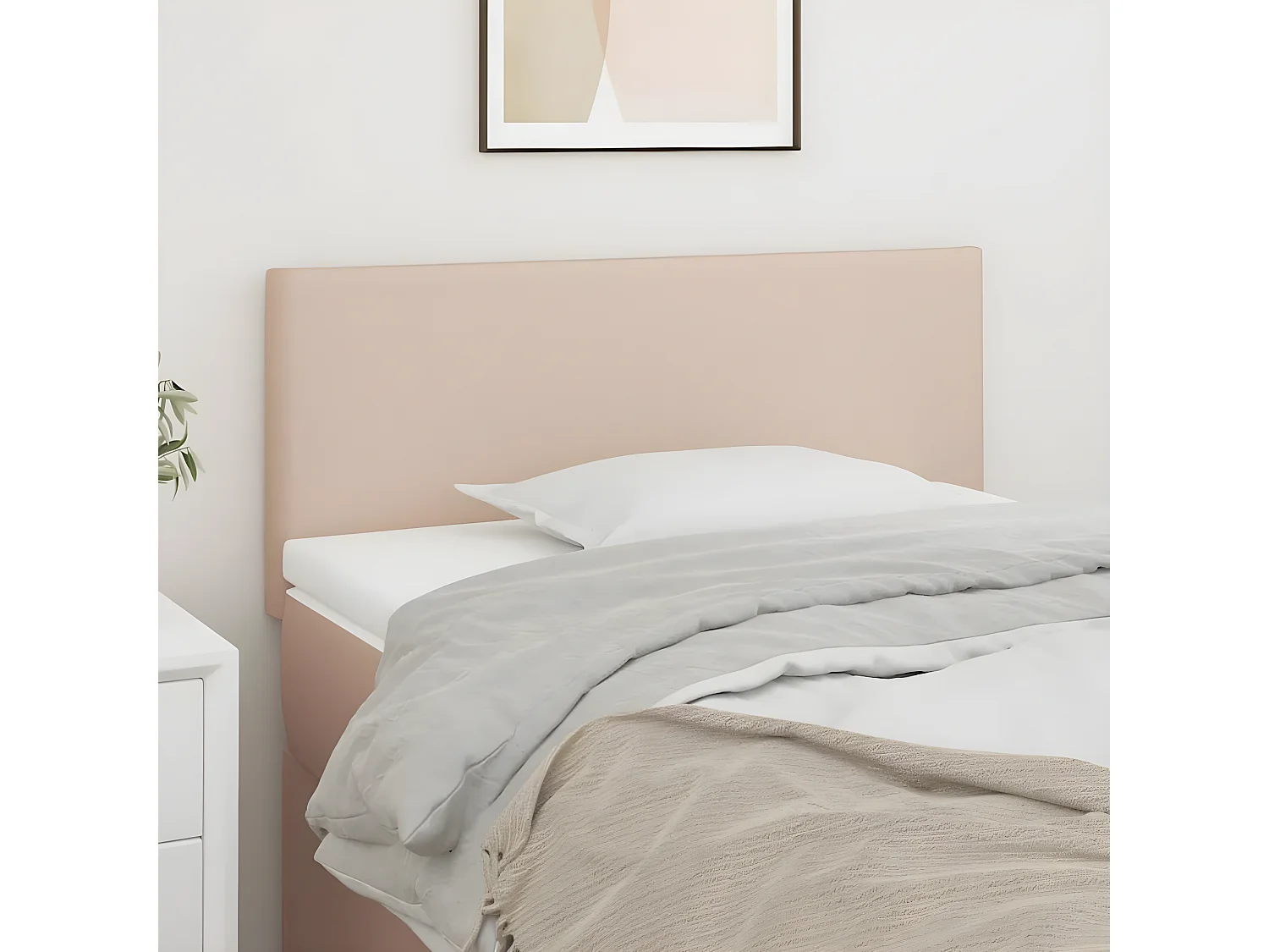 Kopfteil,Bettkopfteil Cappuccino-Braun 80x5x78/88 cm Kunstleder -gkd961595