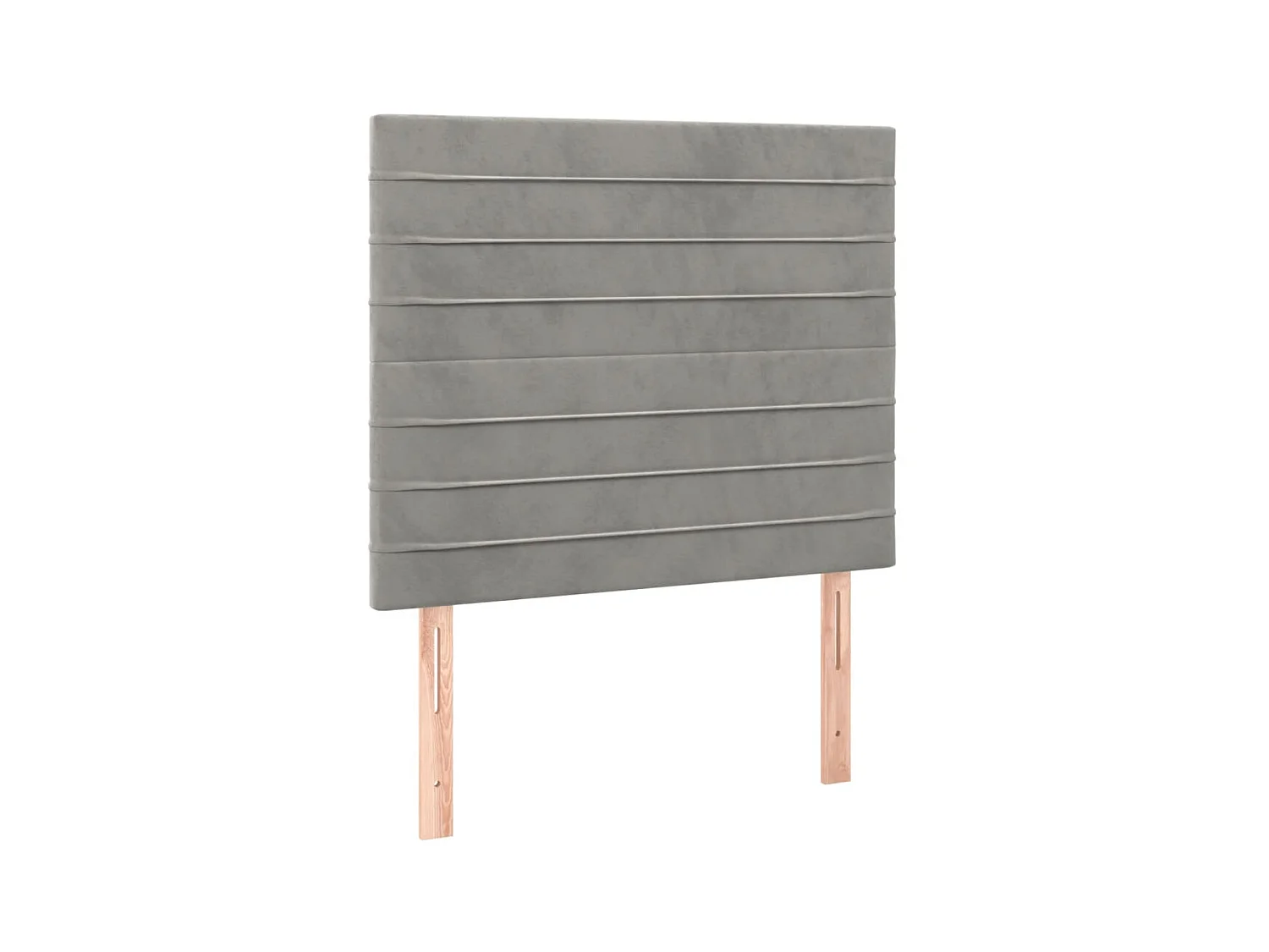 Têtes de lit 2 pcs Gris clair 90x5x78/88 cm Velours POI77684 BonneVie Meuble
