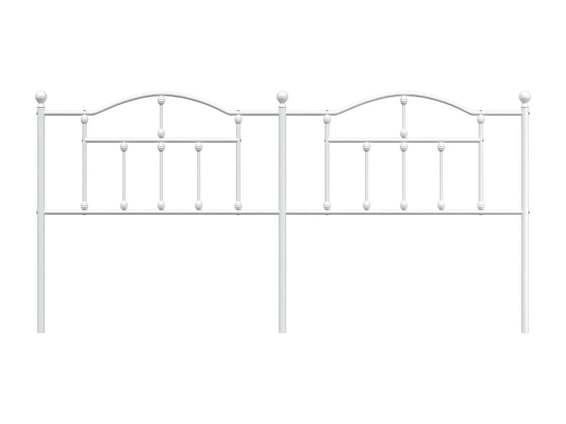 Cabeceira de cama 200 cm metal branco PT626736