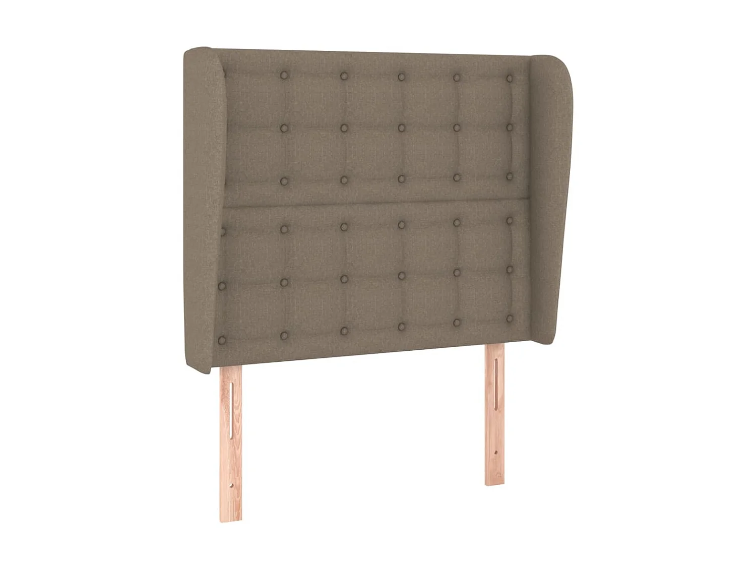 Tête de lit avec oreilles Taupe 103x23x118,128 cm Tissu LKC18550 BonneVie Meuble