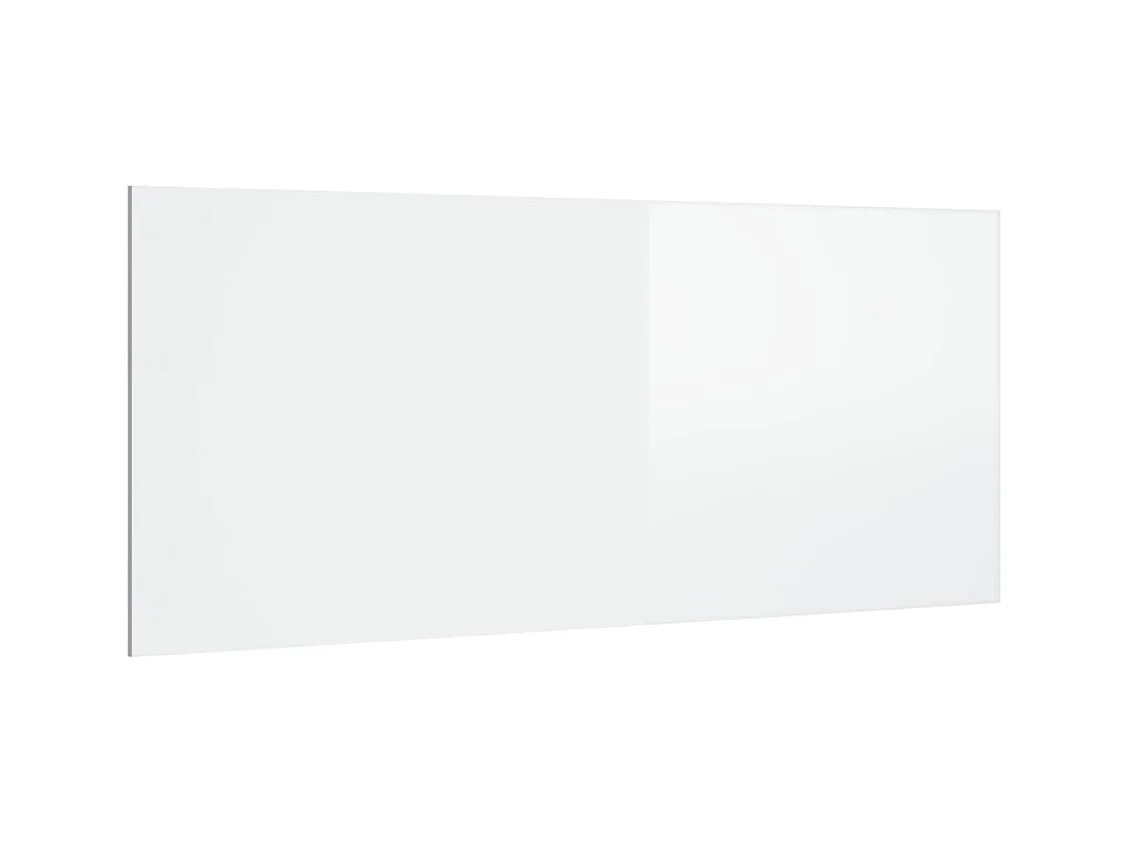 Testiera | Testata del letto per Letto Bianco Lucido 200x1,5x80cm Legno Multistrato