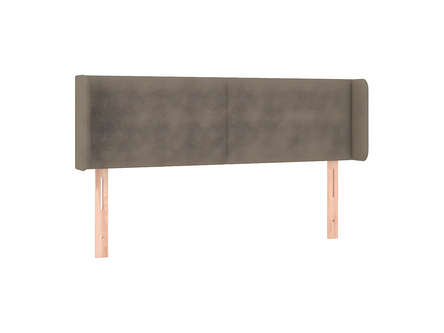 Tête de lit avec oreilles Taupe 147x16x78/88 cm Tissu POI57923 BonneVie Meuble