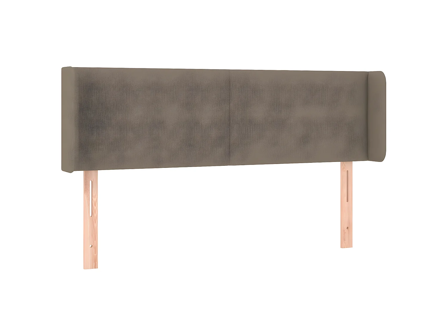 Tête de lit avec oreilles Taupe 147x16x78/88 cm Tissu POI57923 BonneVie Meuble