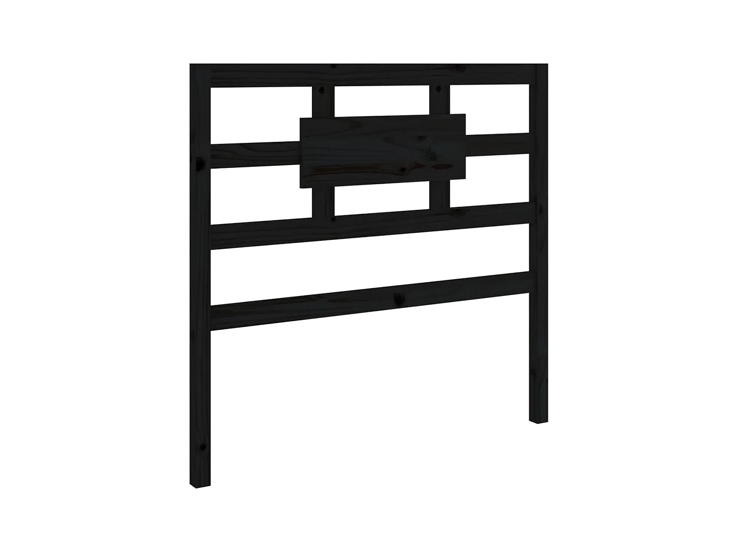 Testiera | Testata del letto per Letto Nera 95,5x4x100 cm in Legno Massello di Pino