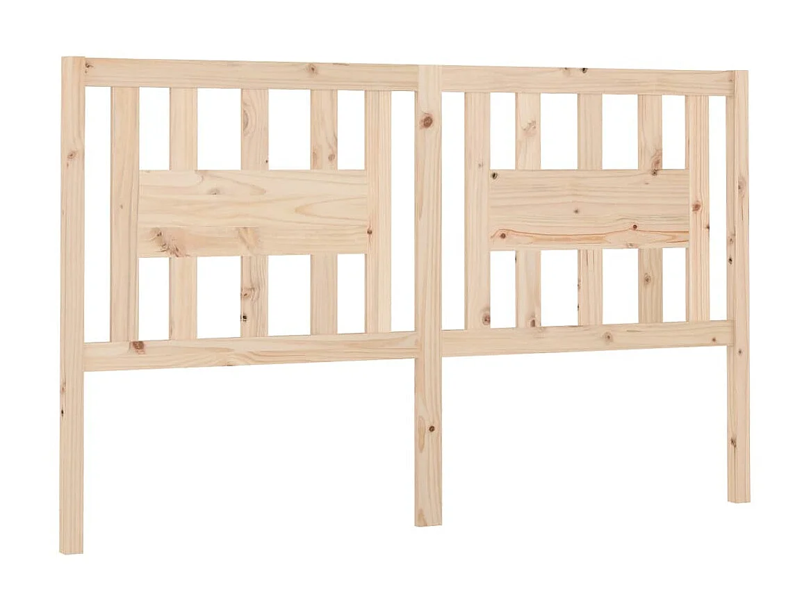 Tête de lit 126x4x100 cm Bois massif de pin POI50077 BonneVie Meuble