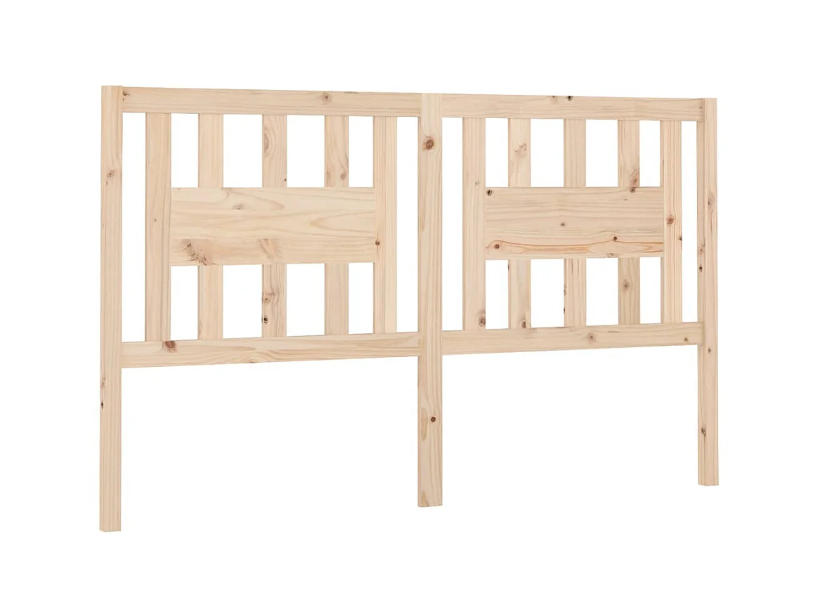 Tête de lit 126x4x100 cm Bois massif de pin POI50077 BonneVie Meuble