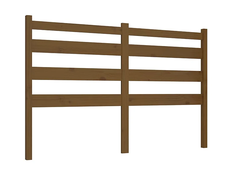Cabeceira de cama 146x4x100 cm pinho maciço castanho mel PT114752