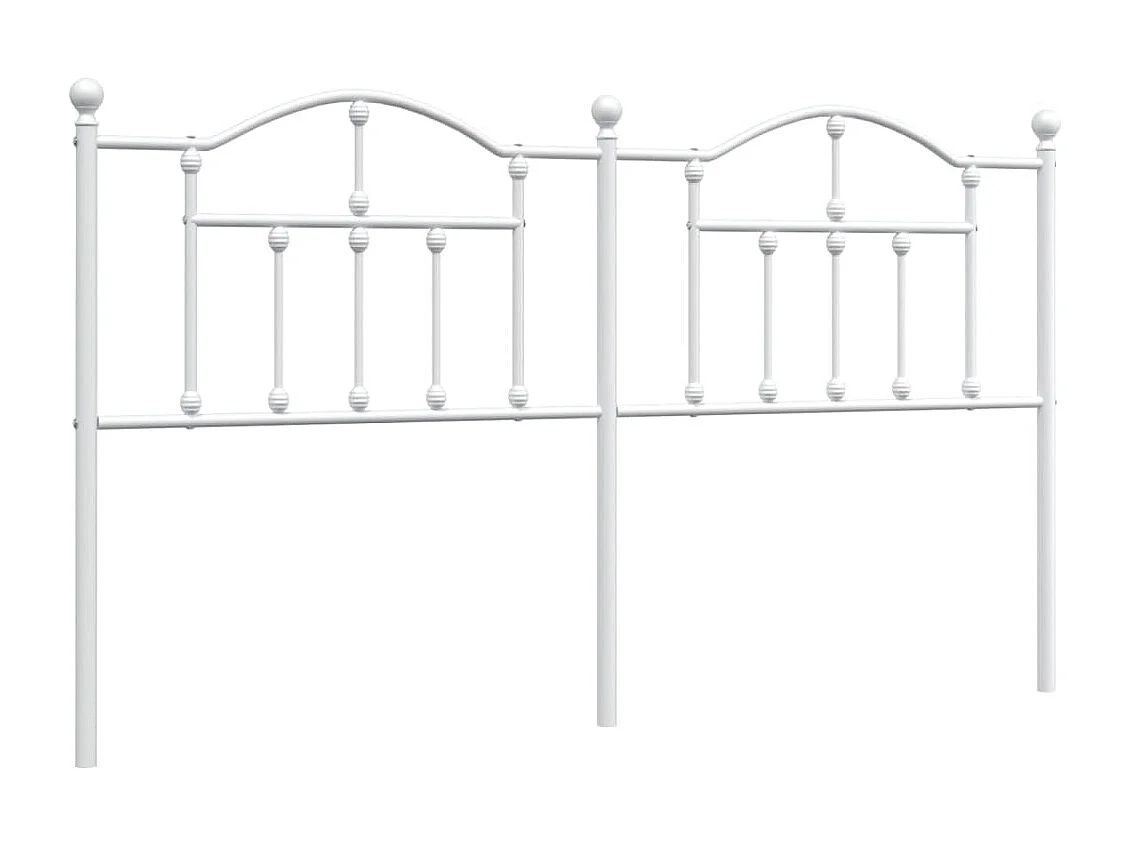 Cabeceira de cama 160 cm metal branco PT795697