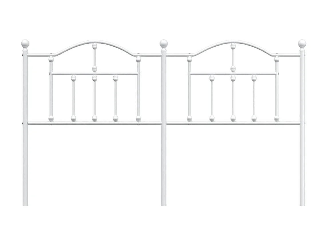 Cabeceira de cama 160 cm metal branco PT795697