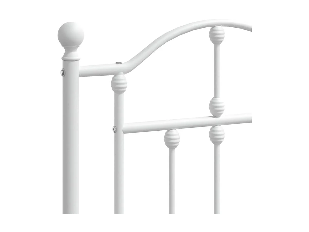 Tête de lit métal blanc 160 cm POI67758 BonneVie Meuble