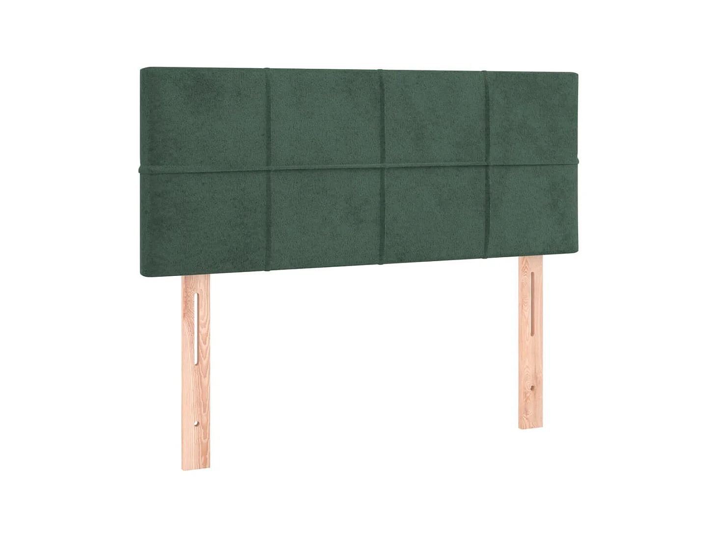 Testiera | Testata del letto Verde Scuro 100x5x78/88 cm in Velluto