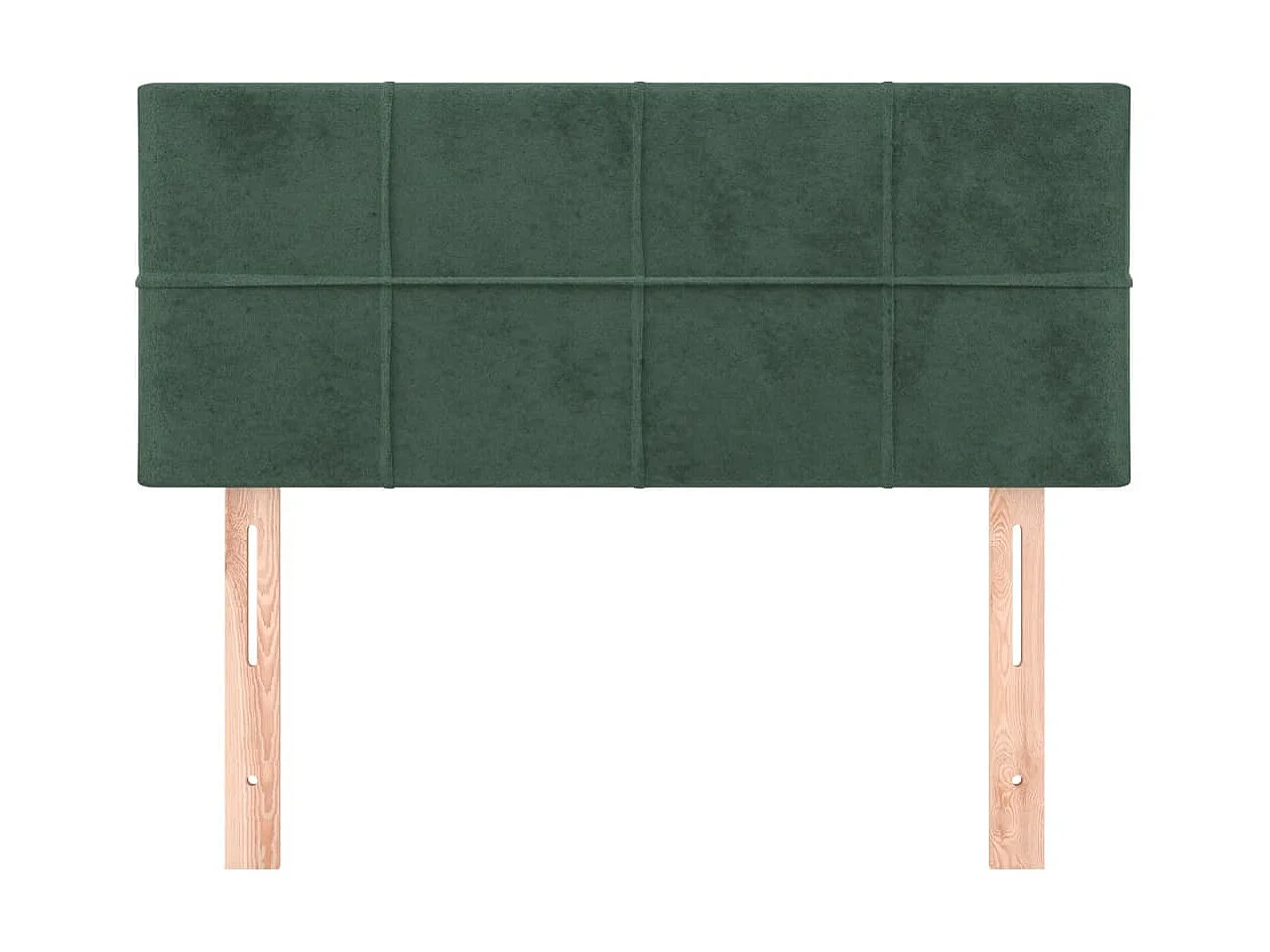 Tête de lit Vert foncé 100x5x78/88 cm Velours POI60123 BonneVie Meuble