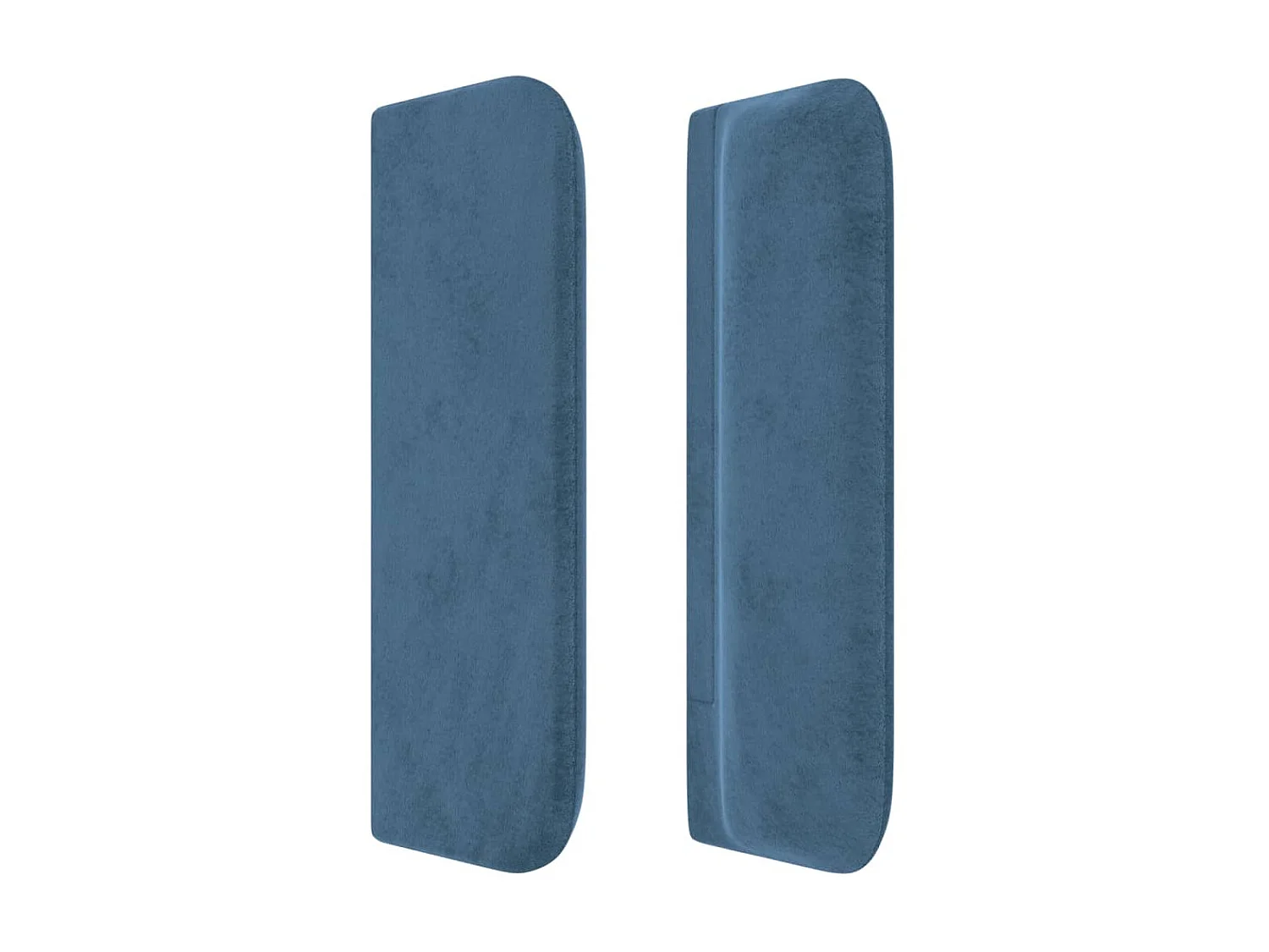 Tête de lit avec oreilles Bleu foncé 183x16x78/88 cm Velours POI83936 BonneVie Meuble