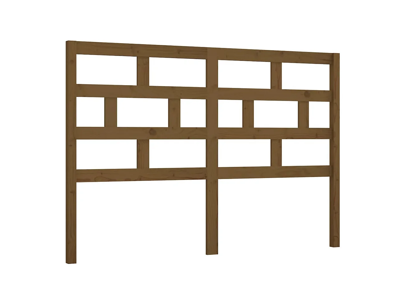 Tête de lit Marron miel 146x4x100 cm Bois massif de pin POI27507 BonneVie Meuble