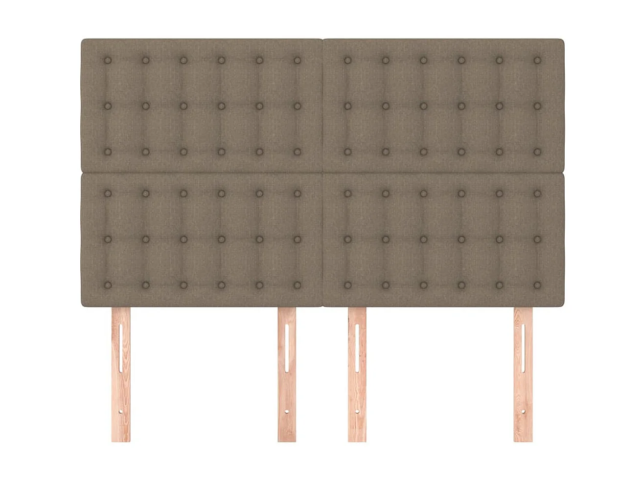 Kopfteil,Bettkopfteile 4 Stk. Taupe 72x5x78/88 cm Stoff -gkd850932