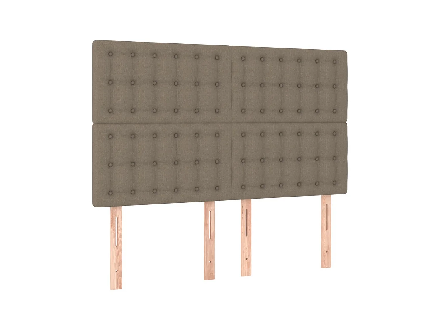 4 pcs Têtes de lit Taupe 72x5x78/88 cm Tissu PLO19035 BonneVie Meuble