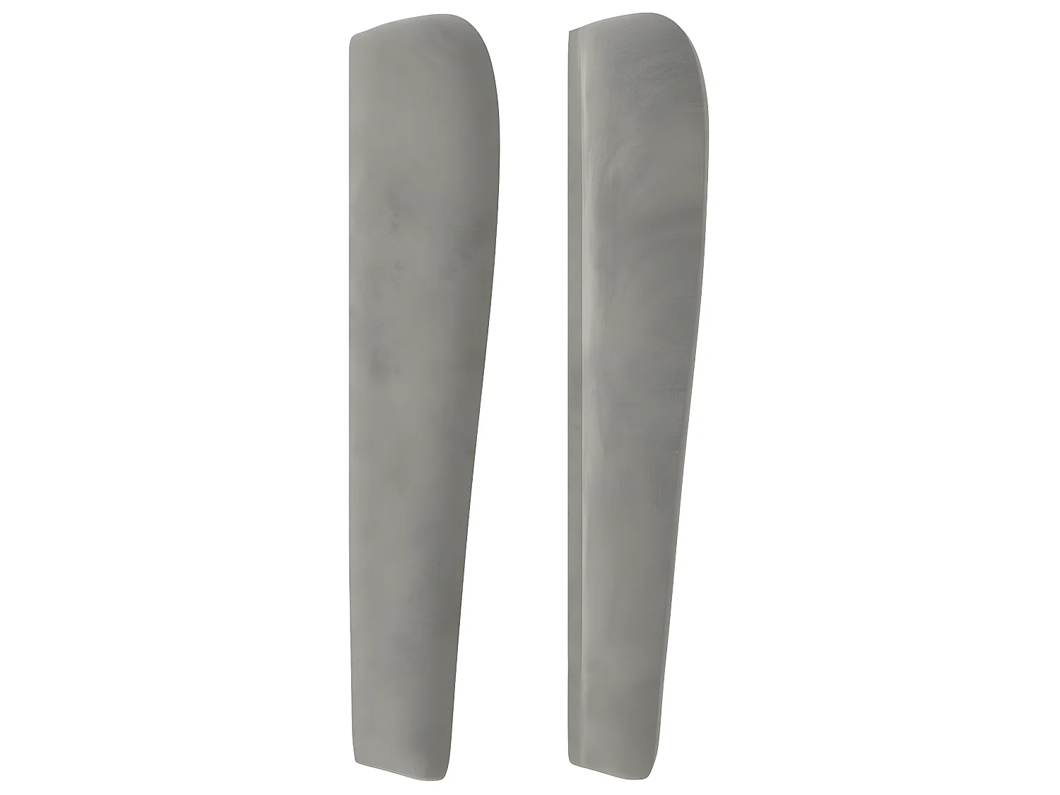 Tête de lit avec oreilles Gris clair 203x23x118/128 cm Velours POI42250 BonneVie Meuble