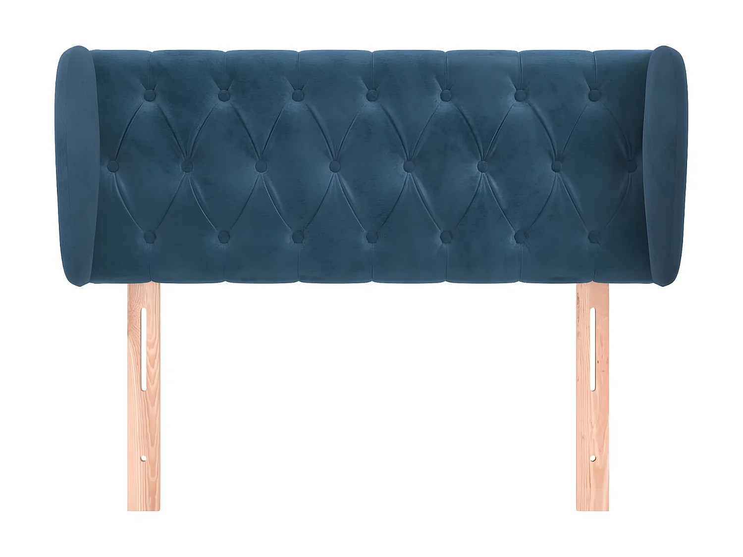 Tête de lit avec oreilles Bleu foncé 103x23x78,88 cm Velours LKC13291 BonneVie Meuble