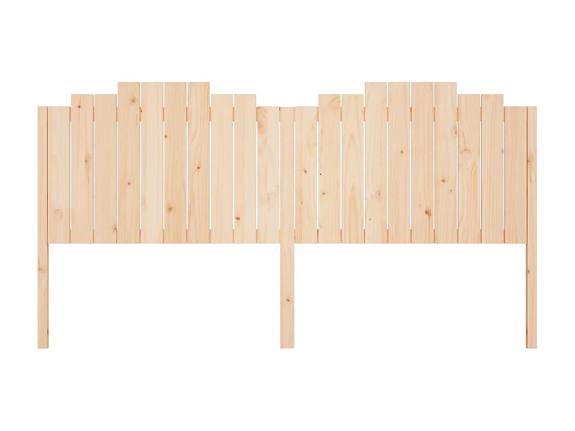 Cabecero de cama madera maciza de pino 206x4x110 cm ES66156