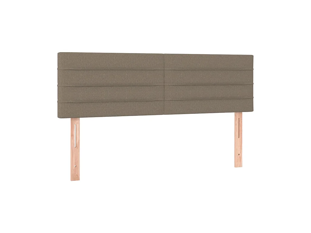 Têtes de lit 2 pcs Taupe 72x5x78/88 cm Tissu POI23302 BonneVie Meuble