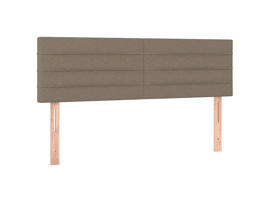 Hoofdborden 2 st 72x5x78/88 cm stof taupe NL779091