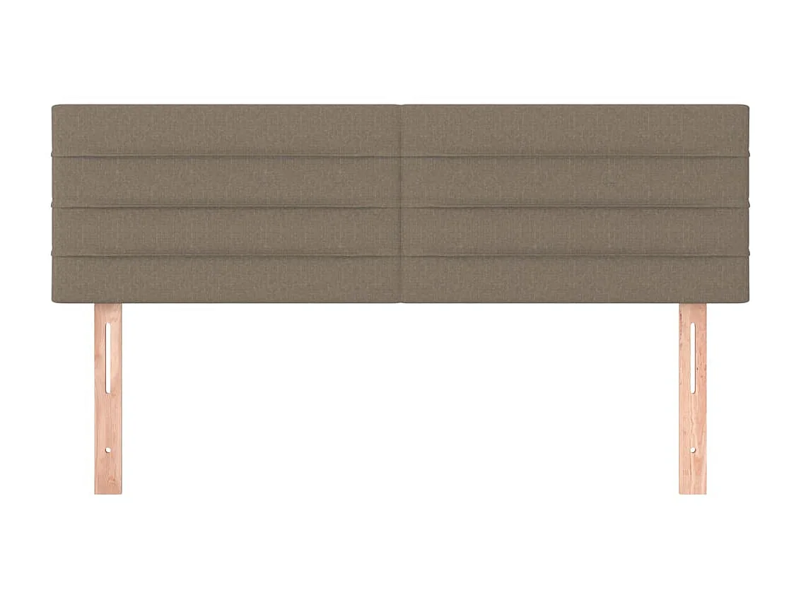 Hoofdborden 2 st 72x5x78/88 cm stof taupe NL779091