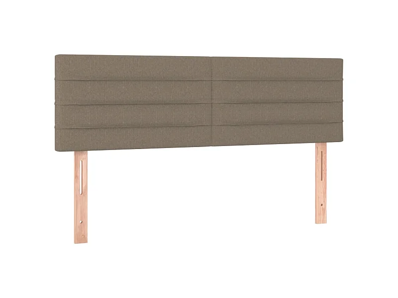 Hoofdborden 2 st 72x5x78/88 cm stof taupe NL779091