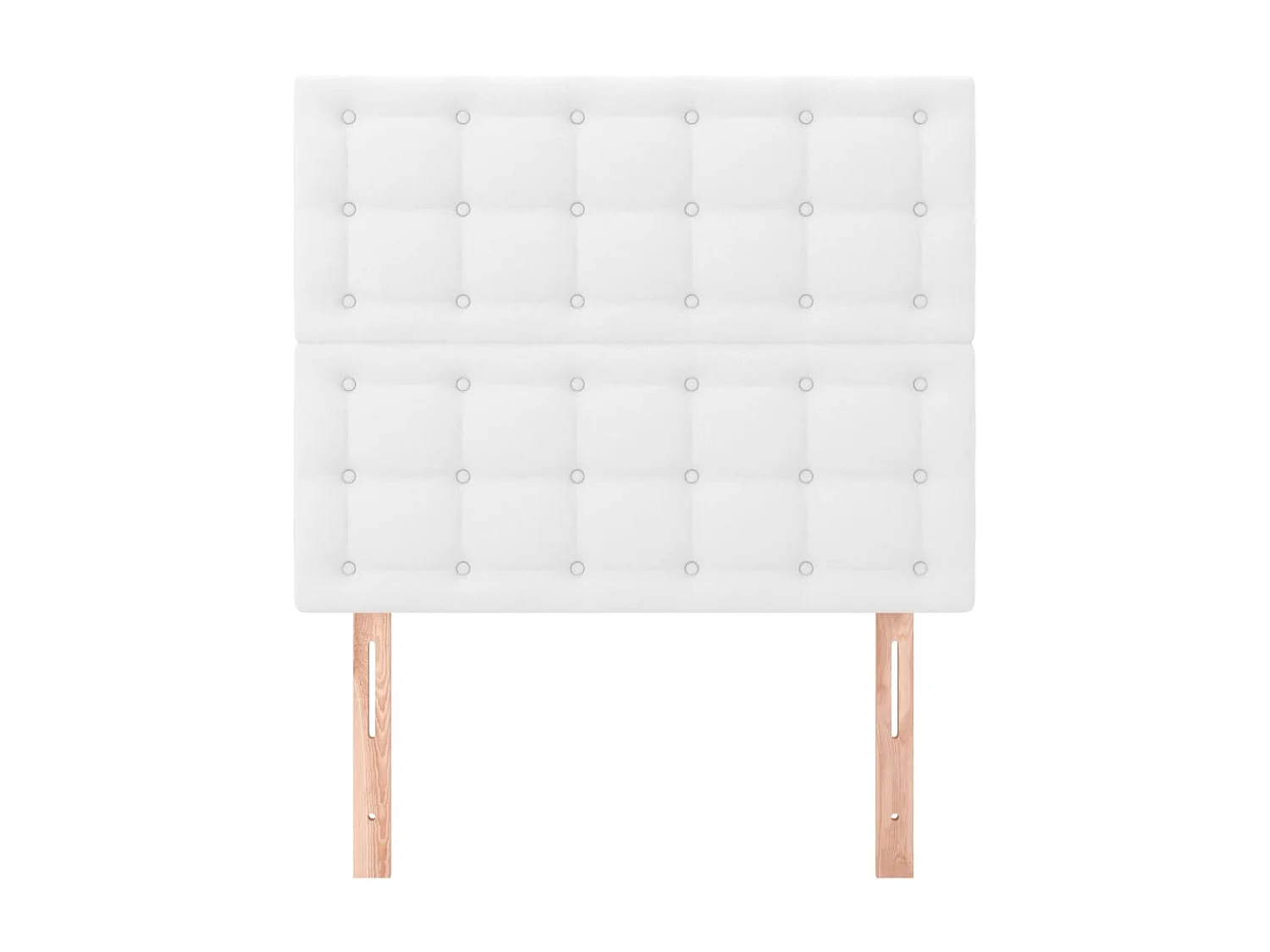 2 Pz Testiere Biancho 100x5x78/88 cm in Similpelle CFW927000