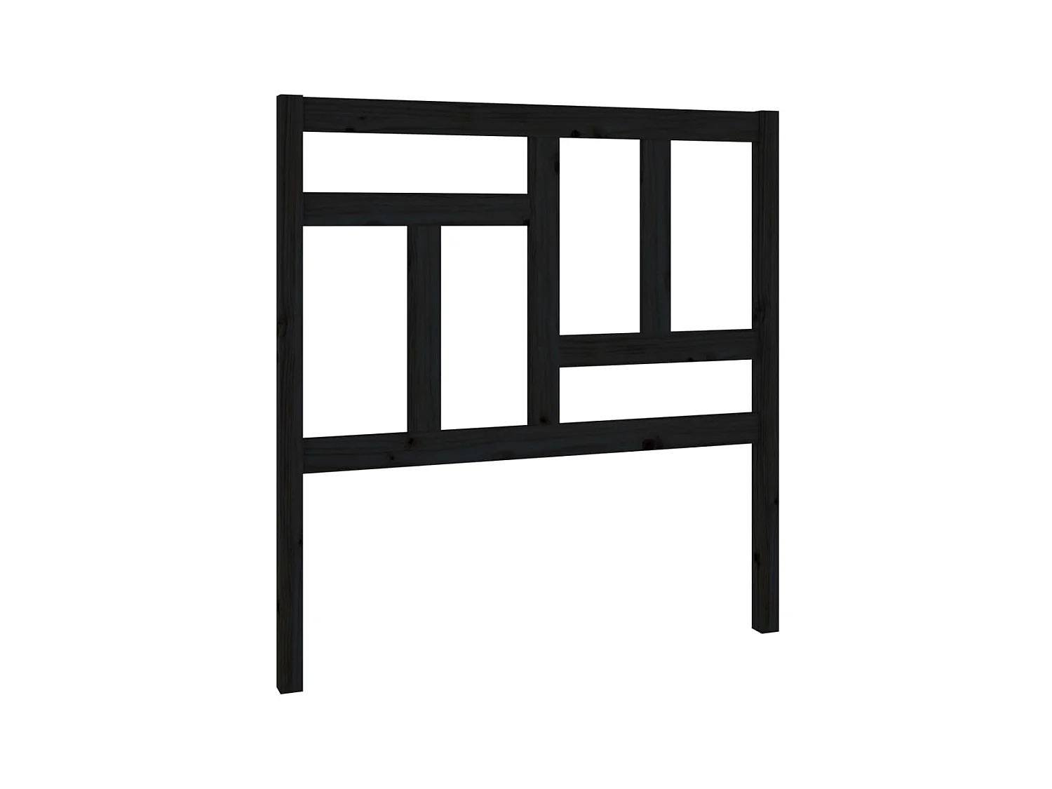 Testiera | Testata del letto per Letto Nera 95,5x4x100 cm in Legno Massello di Pino