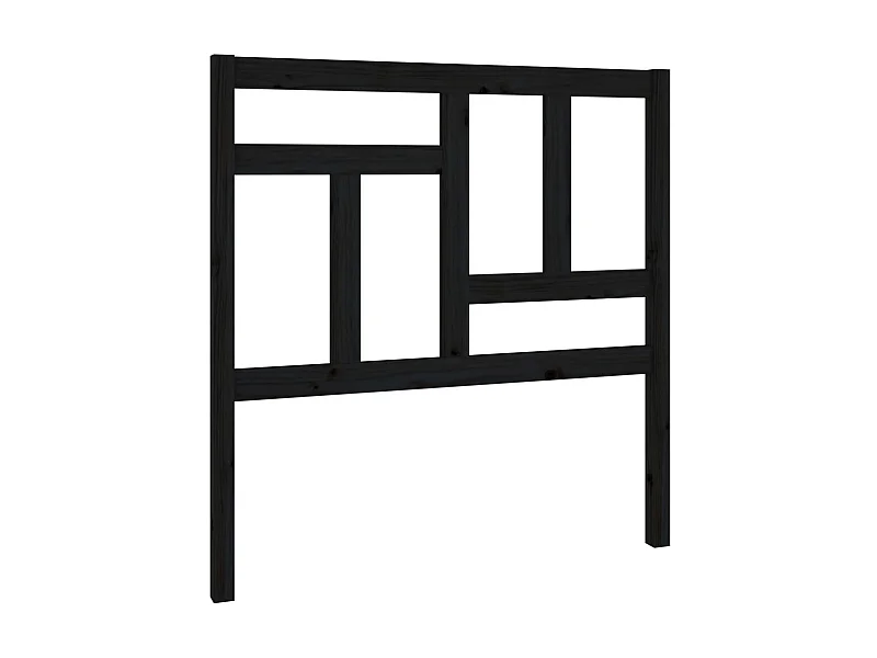 Tête de lit Noir 95,5x4x100 cm Bois massif de pin POI63399 BonneVie Meuble