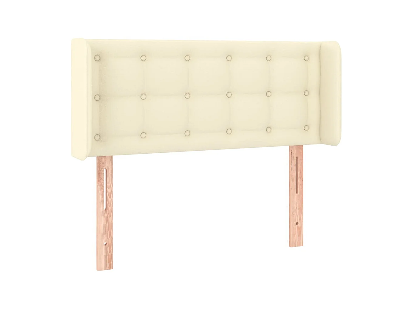 Tête de lit avec oreilles Crème 83x16x78/88 cm Similicuir POI31169 BonneVie Meuble